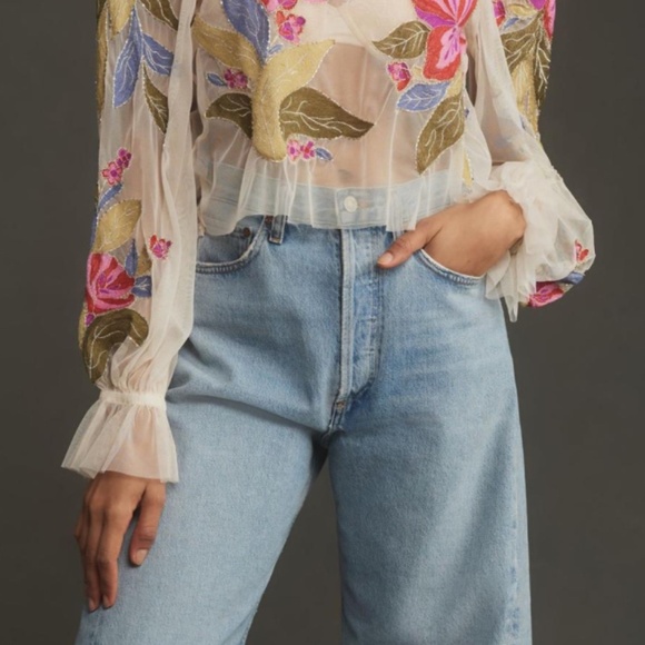 Anthropologie Layla blouse size medium - Picture 3 of 5